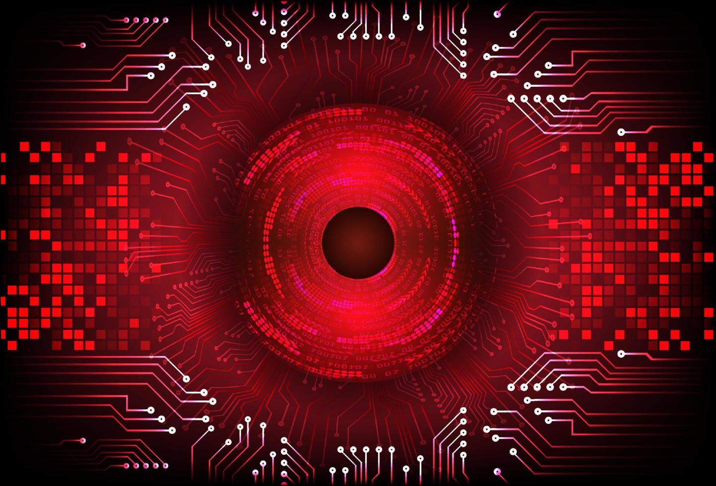 Modern  Cybersecurity Eye on Technology Background vector