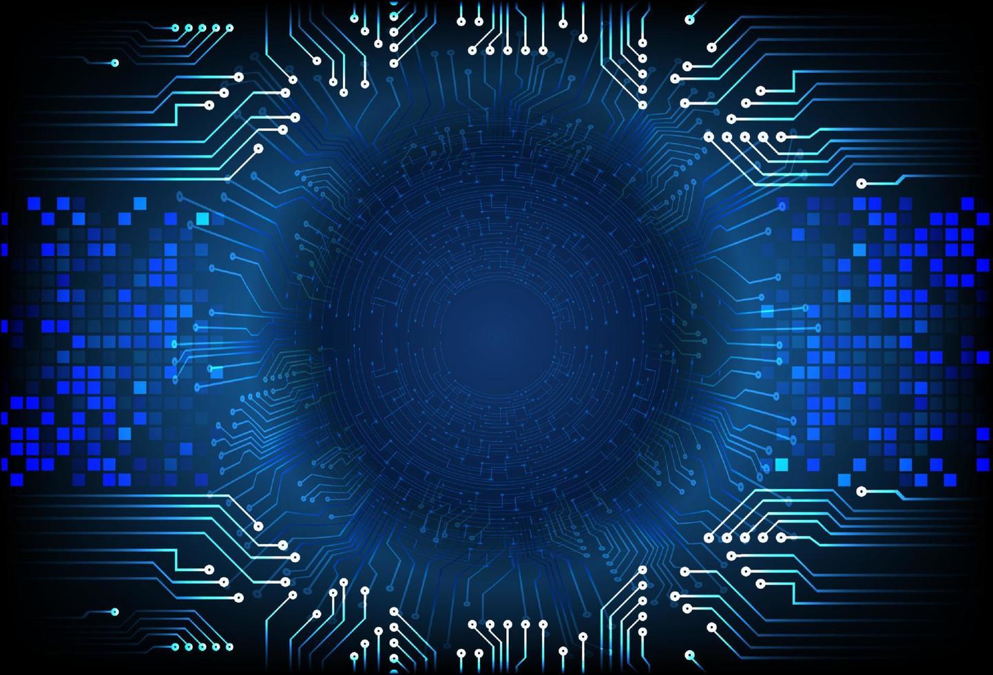 Modern  Cybersecurity Eye on Technology Background vector