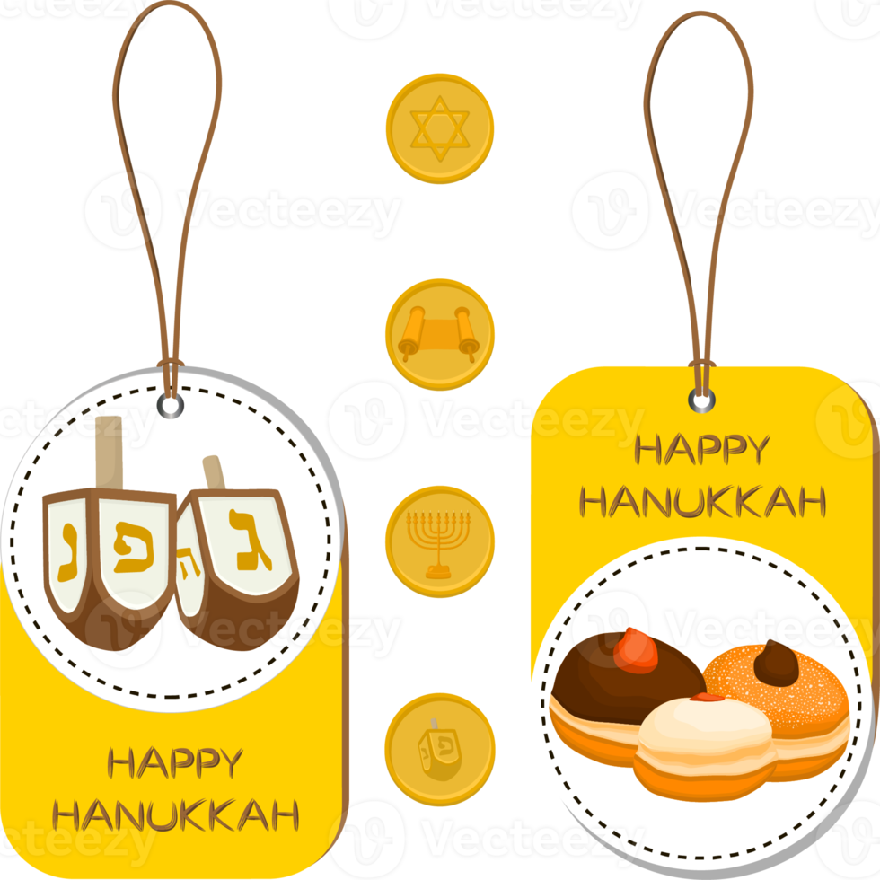 Collection accessory for celebration holiday Hanukkah png