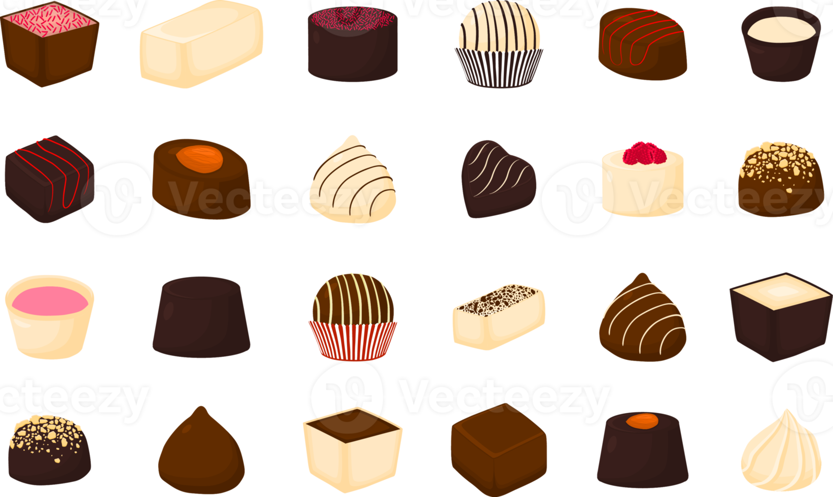 Various sweet tasty candy png