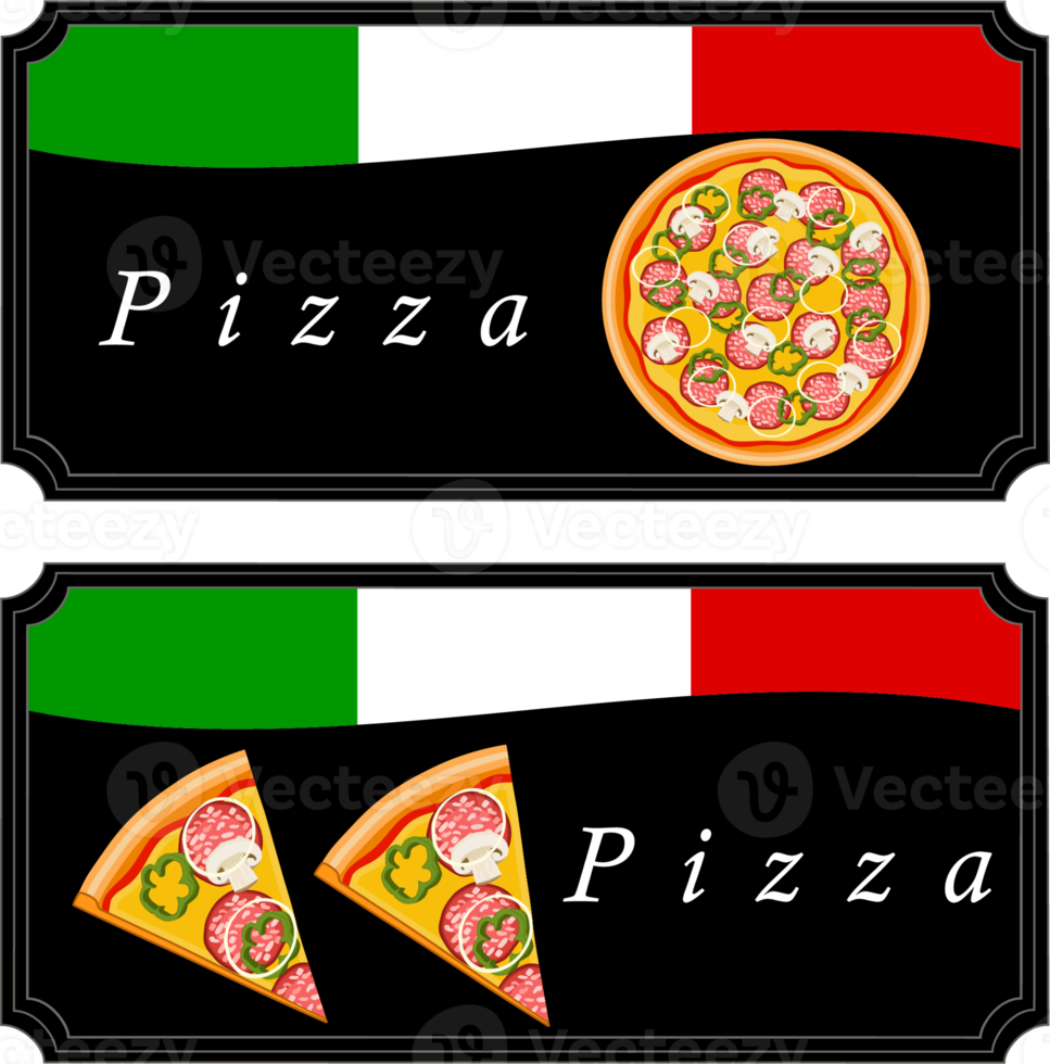 Various sweet tasty pizza png