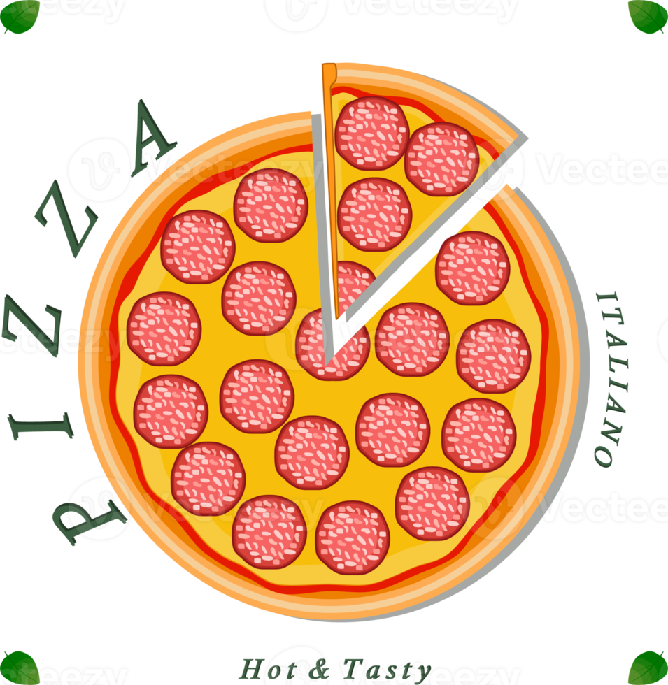 Various sweet tasty pizza png