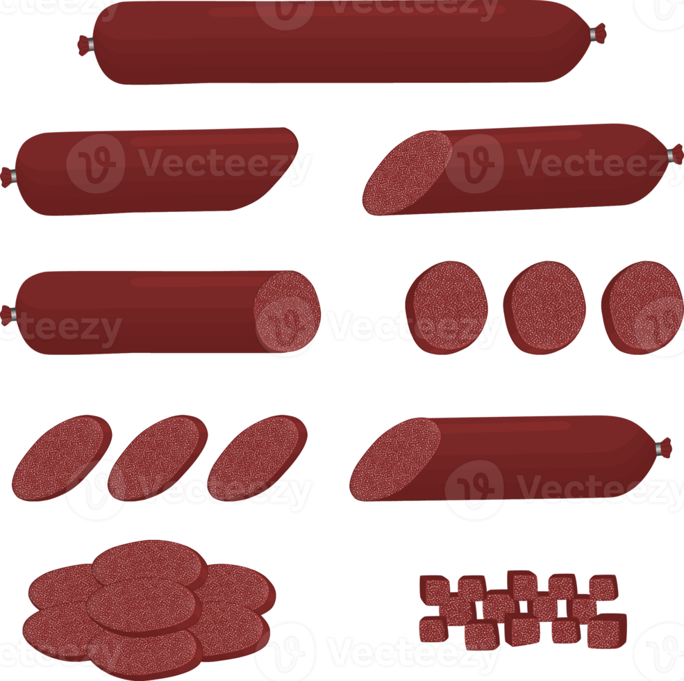 verschiedene Süss lecker Würstchen png