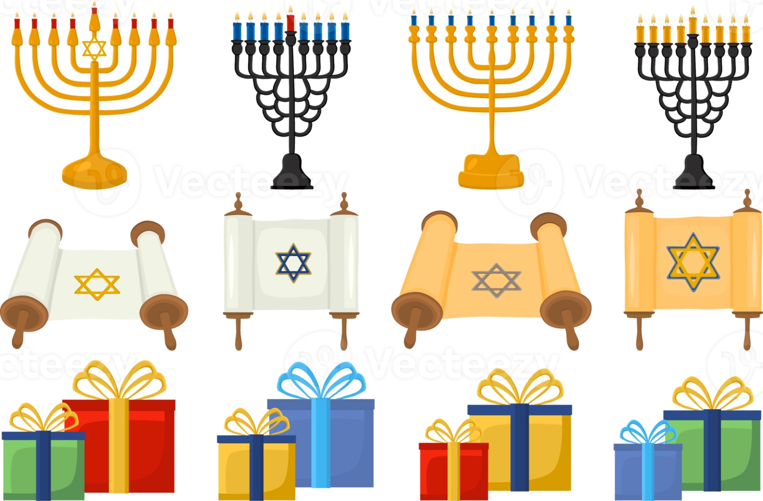 Collection accessory for celebration holiday Hanukkah png