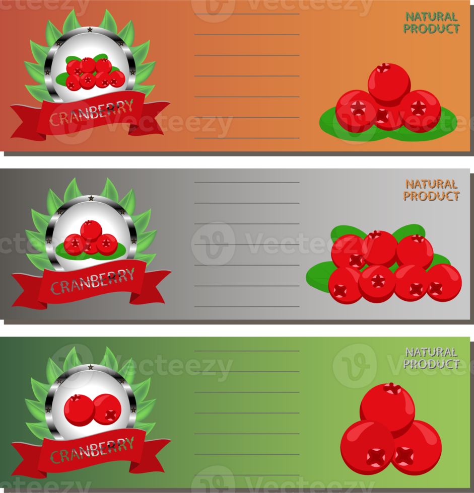 Sweet juicy tasty natural eco product cranberry png