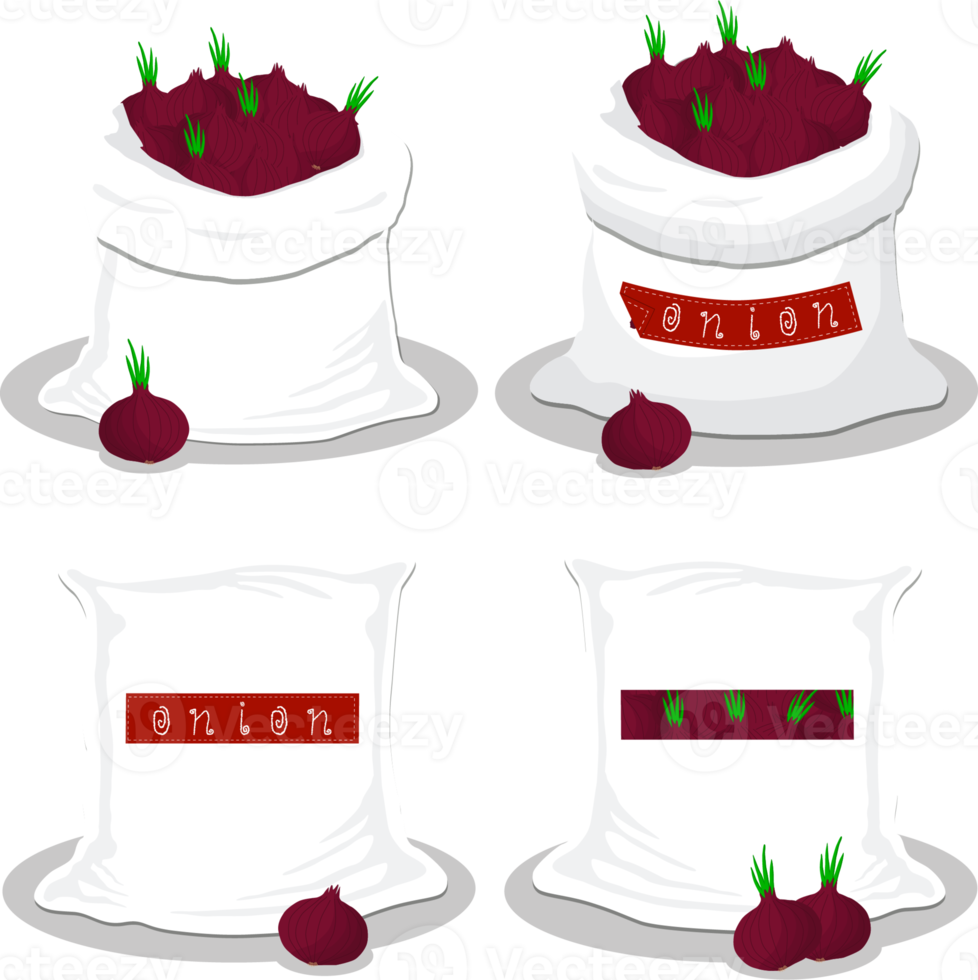 Set of big bags with natural product food 21253852 PNG