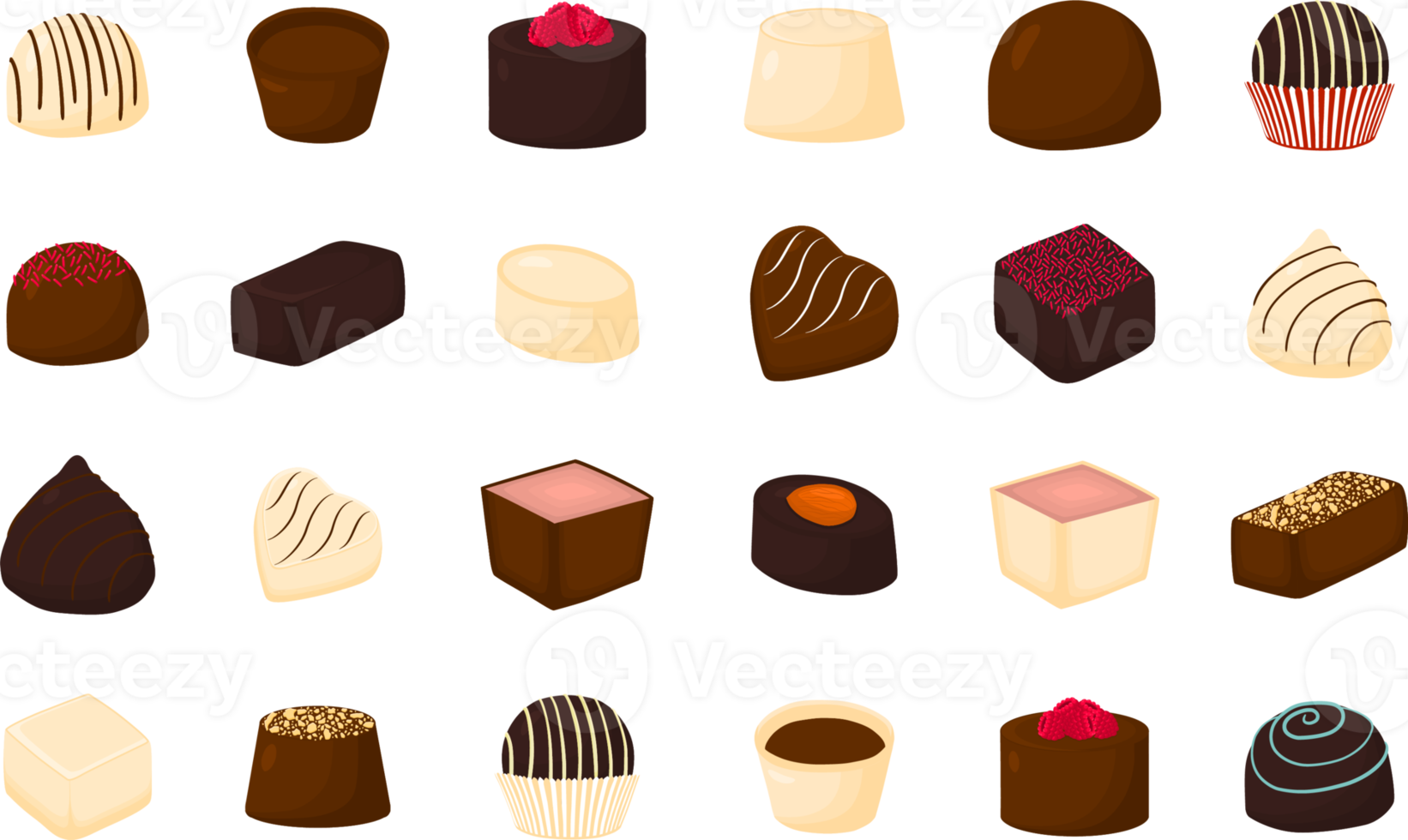 Various sweet tasty candy png