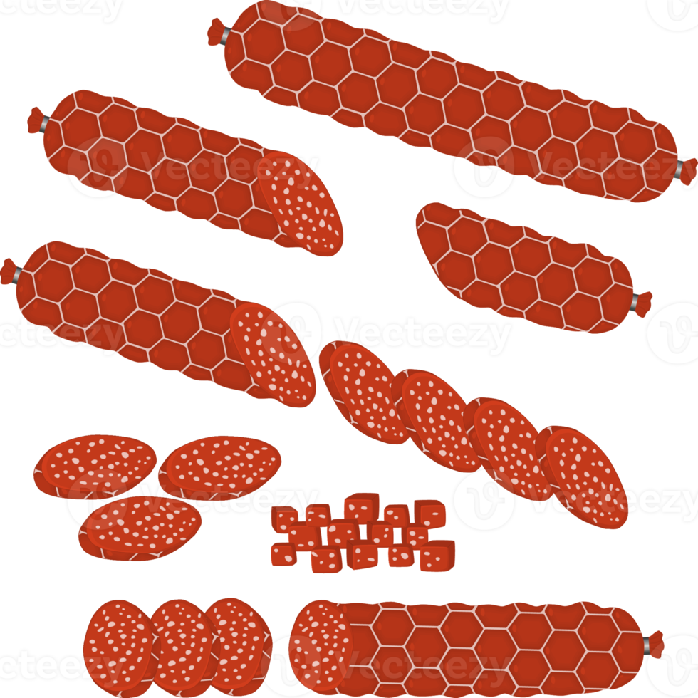 Various sweet tasty sausage png