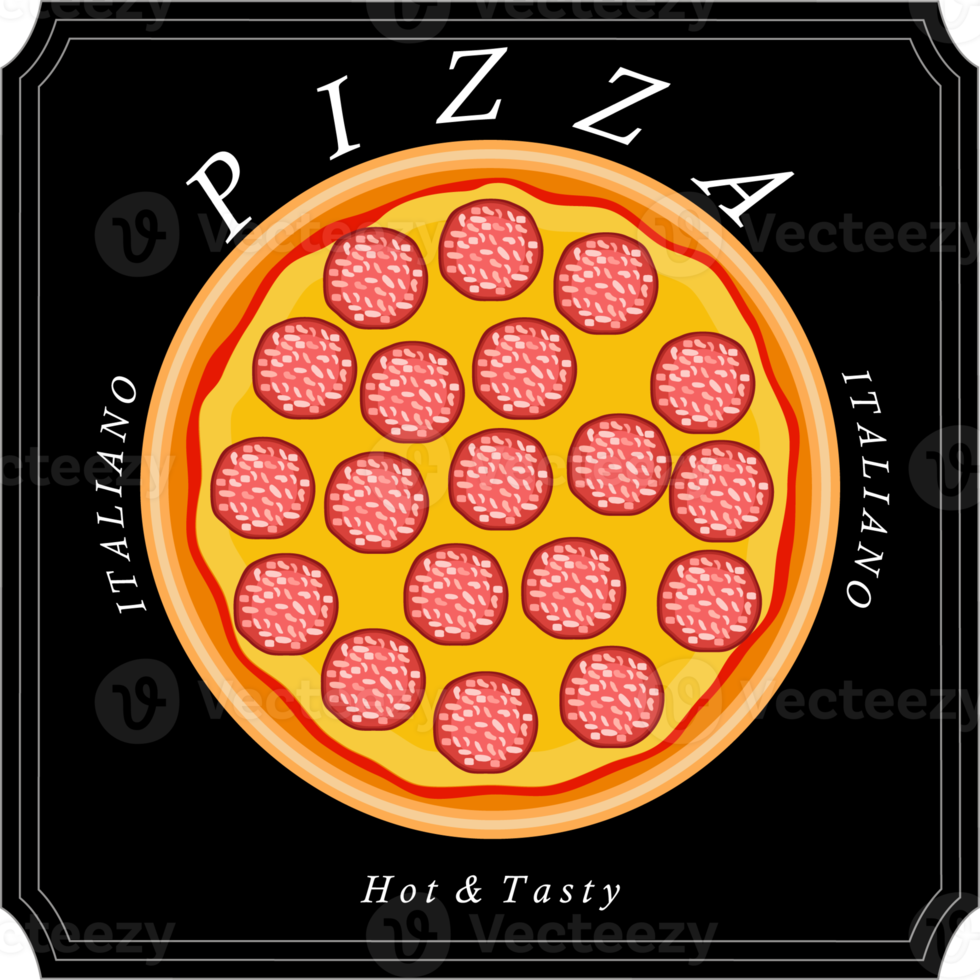 Various sweet tasty pizza png