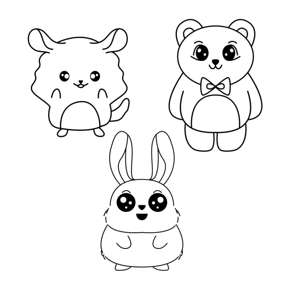 Cute vector tattoo set