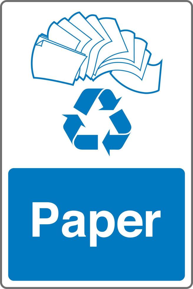 reciclaje residuos administración basura compartimiento etiqueta pegatina firmar papel vector