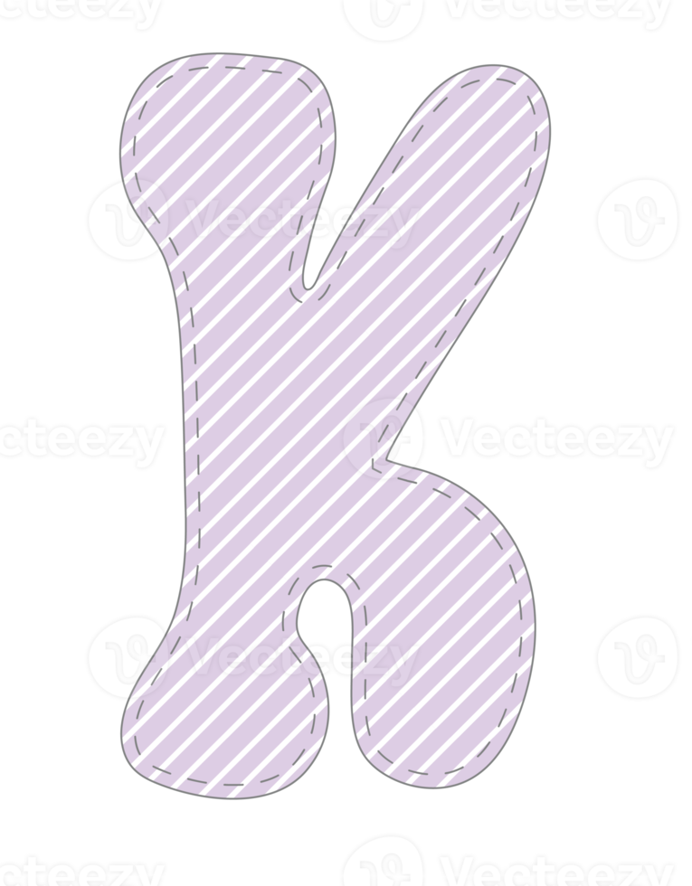 Purple lettering Alphabet png