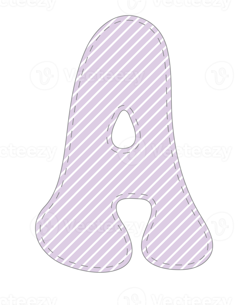 Purple lettering Alphabet png