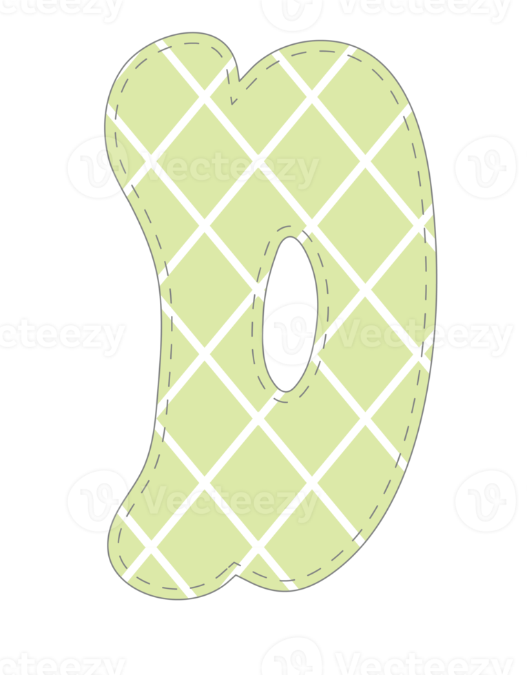 Cute Green Alphabet png