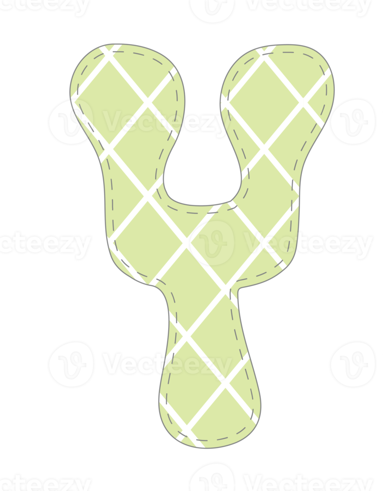 Cute Green Alphabet png