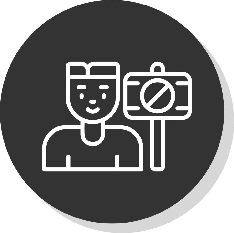 Protester Vector Icon Design