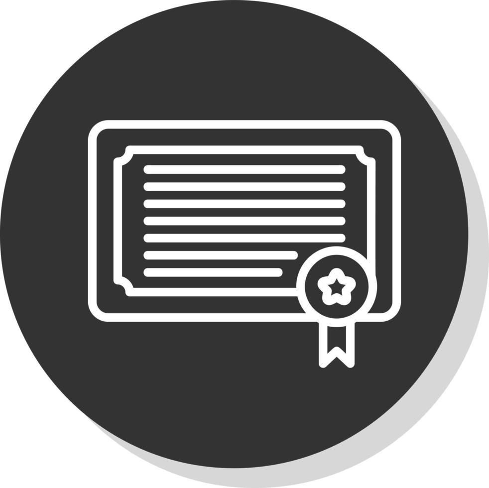 Certificate Vector Icon Design