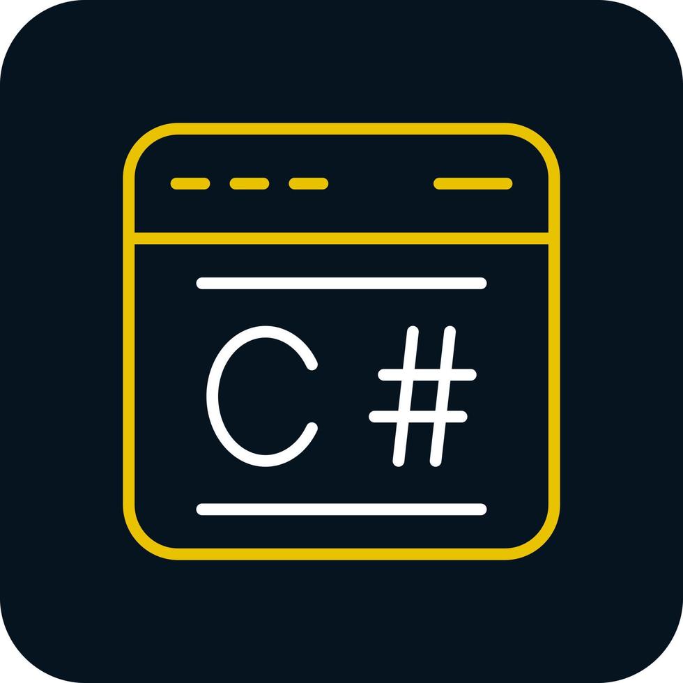 C Sharp Vector Icon Design