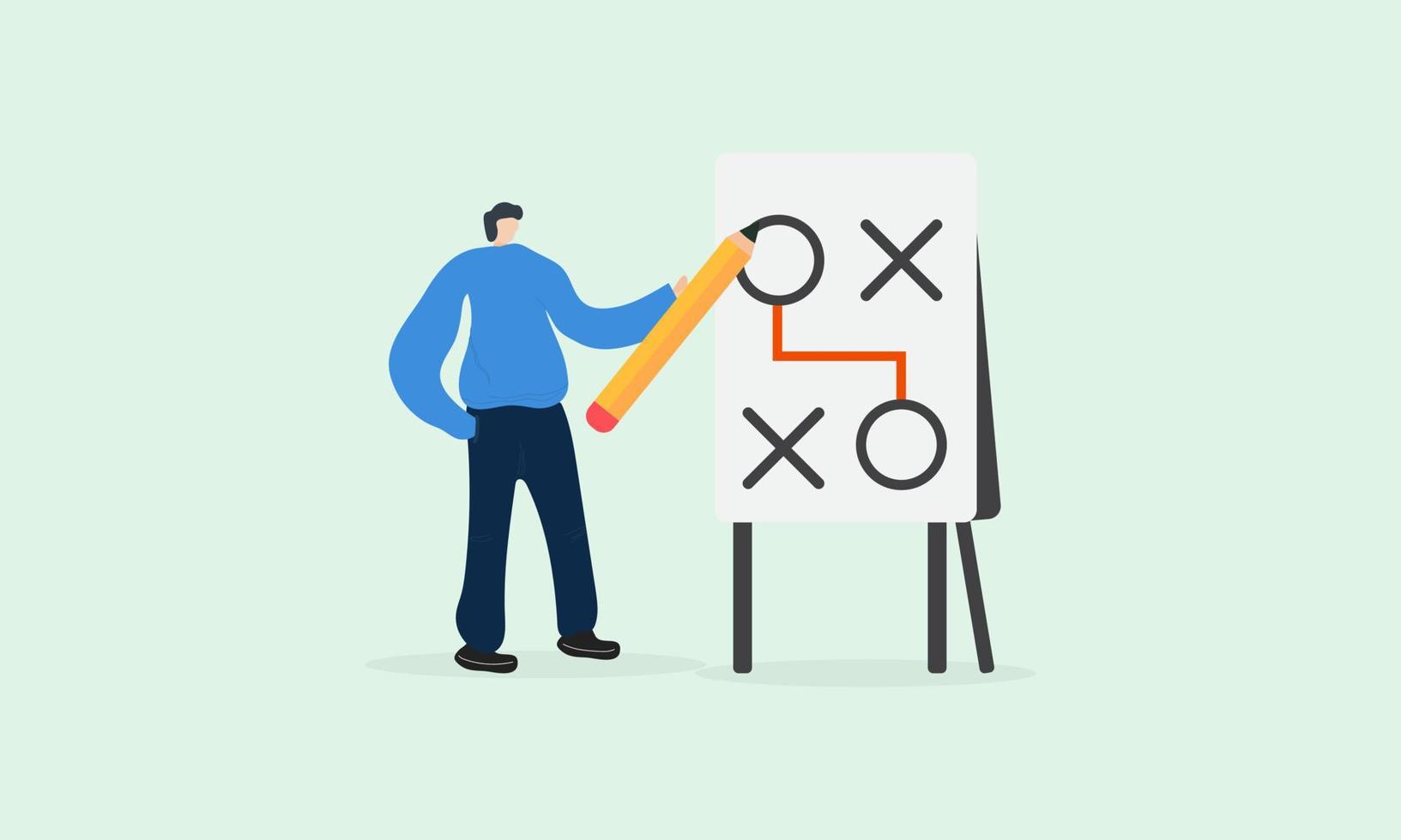 vector illustration business startegy flat  design