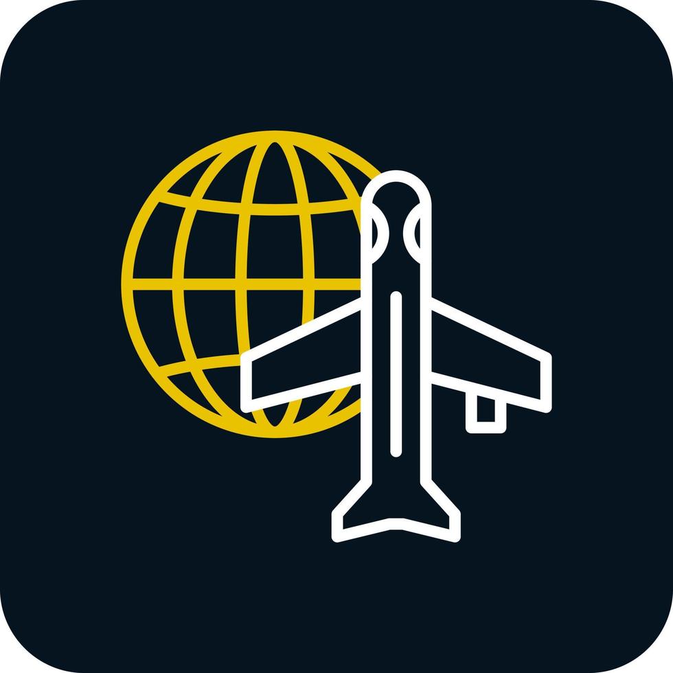 Worldwide Shipping Air Vector Icon Design