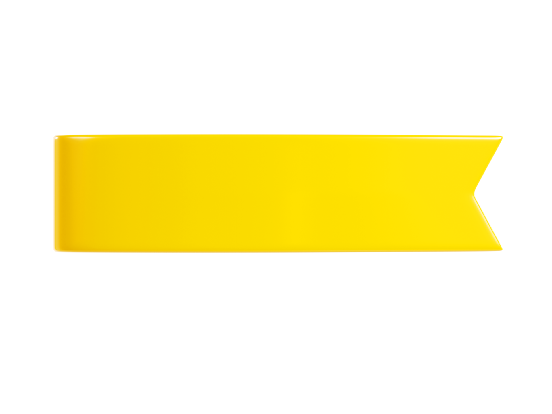 Yellow ribbon .template for a text. banner on transparent background PNG -  Similar PNG