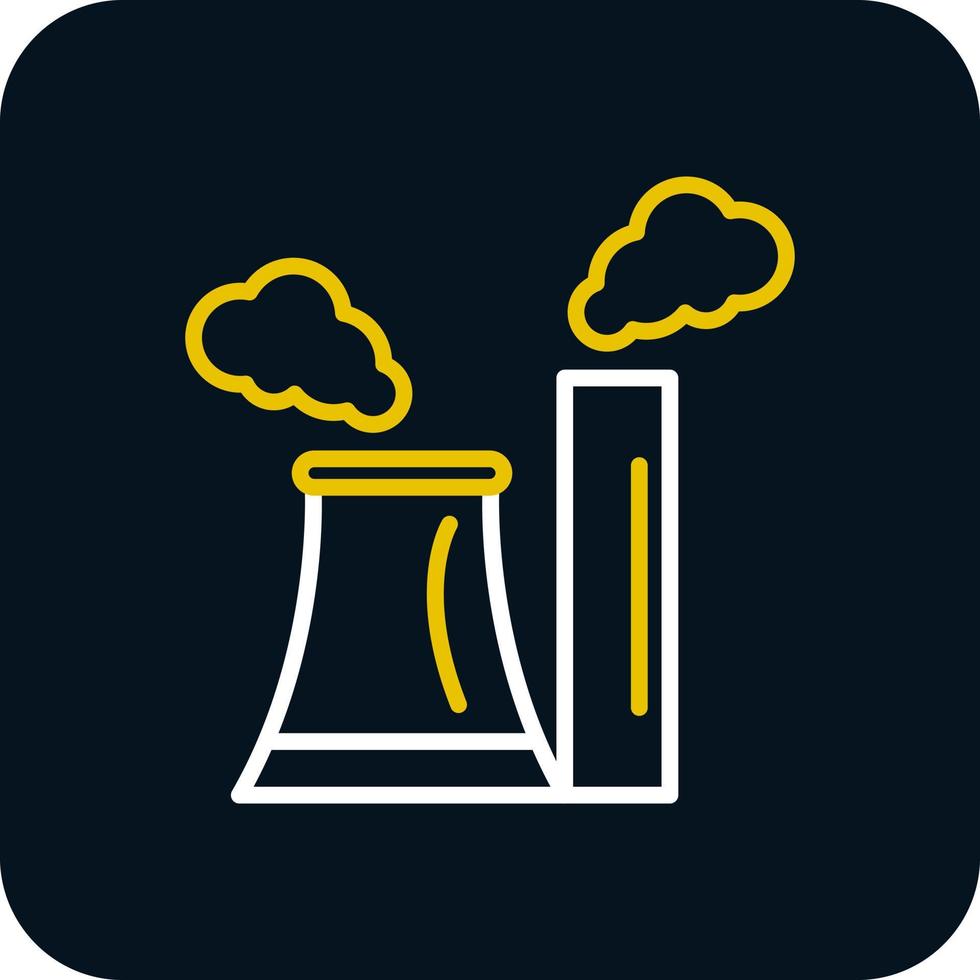 diseño de icono de vector de contaminación de chimenea