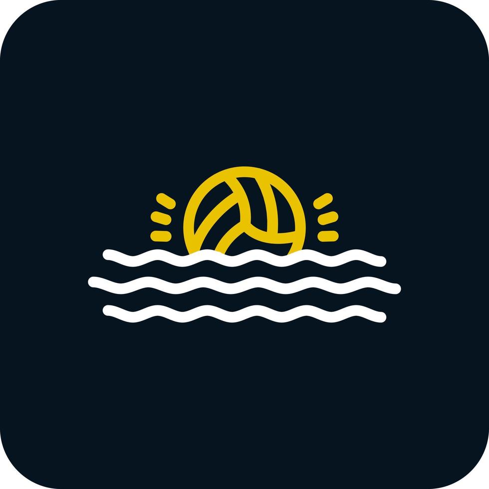 diseño de icono de vector de waterpolo