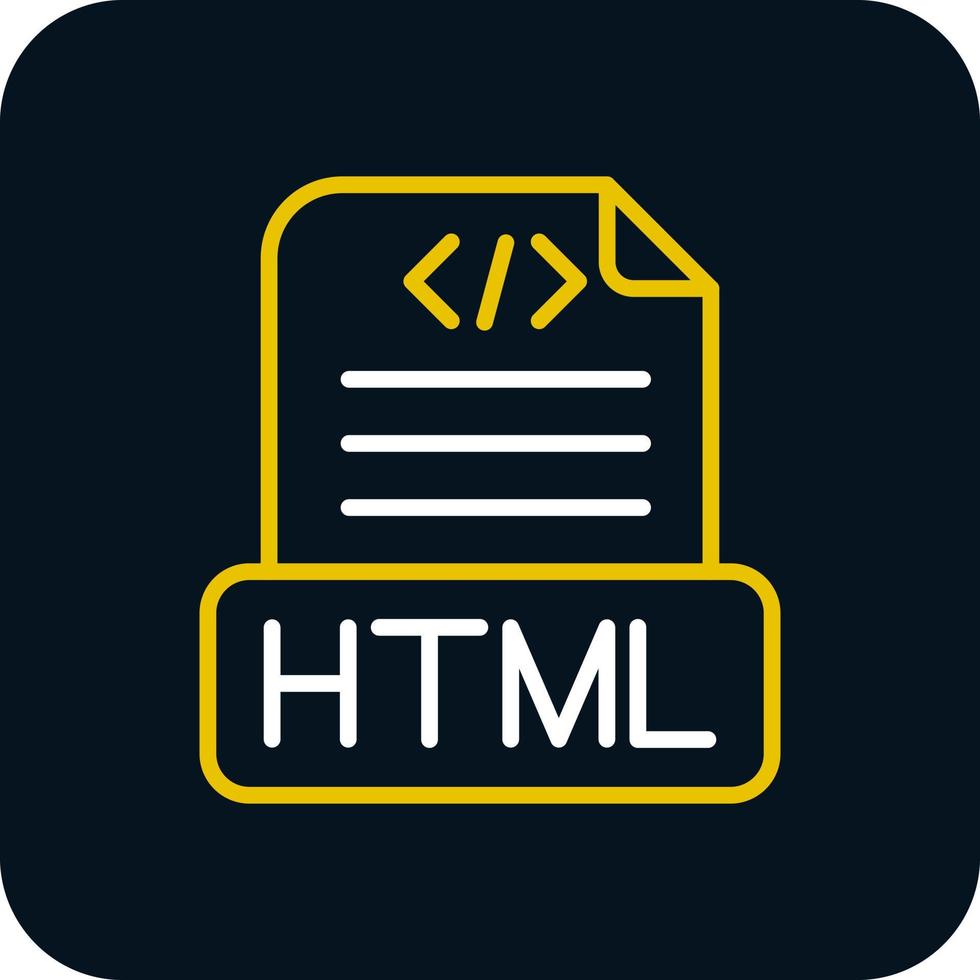 diseño de icono de vector de archivo html