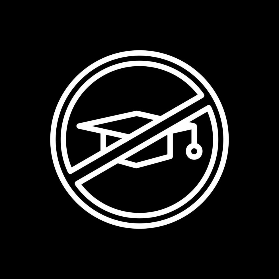 No Education Vector Icon Design