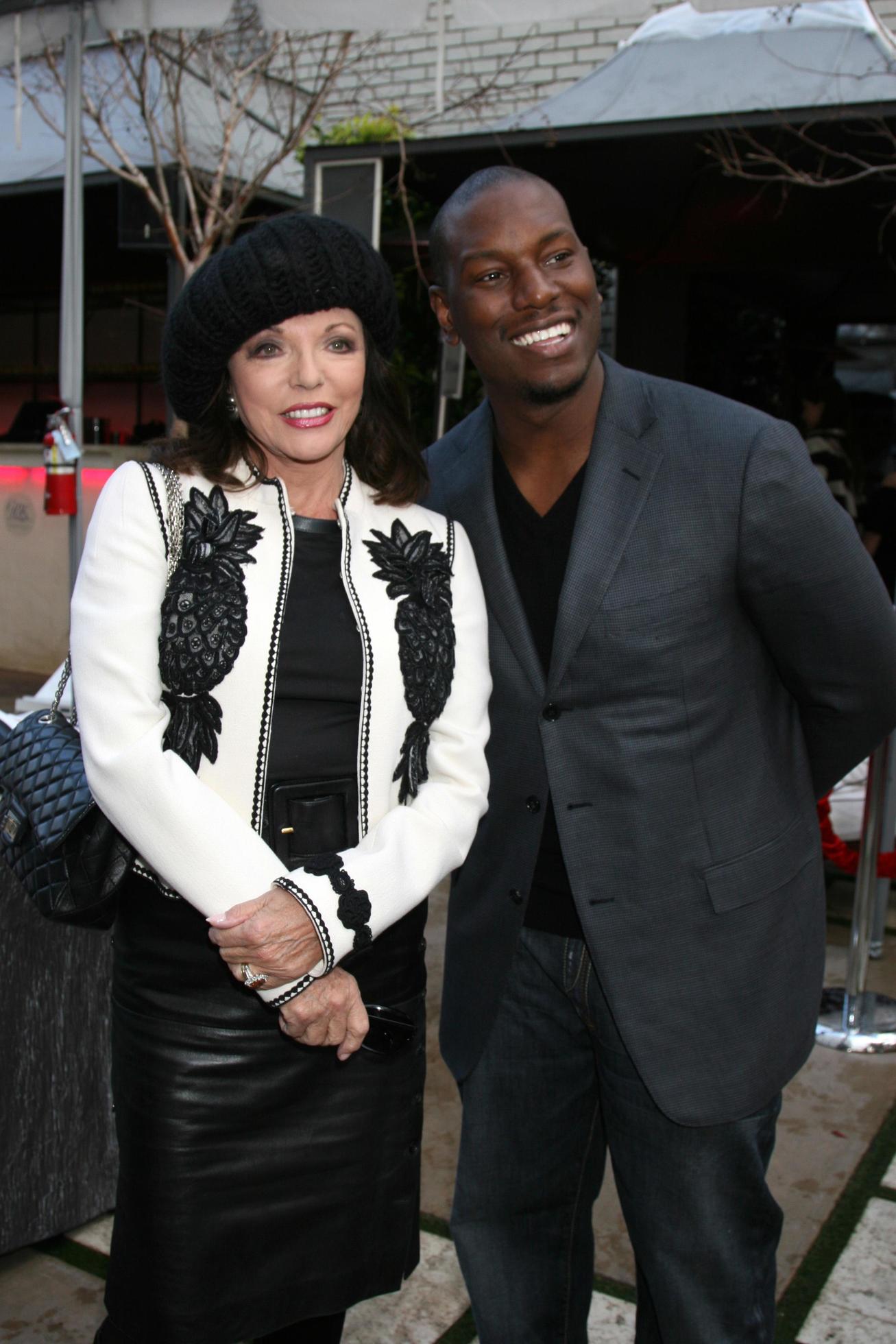 Joan Collins Tyson BeckfordTyson asked for Joan to pose for his