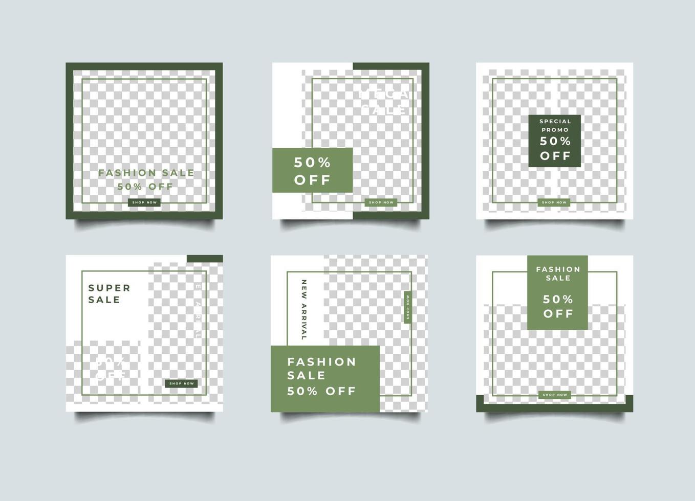 Minimalist Social media post design template vector