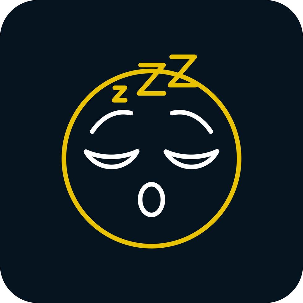 Sleeping Face Vector Icon Design