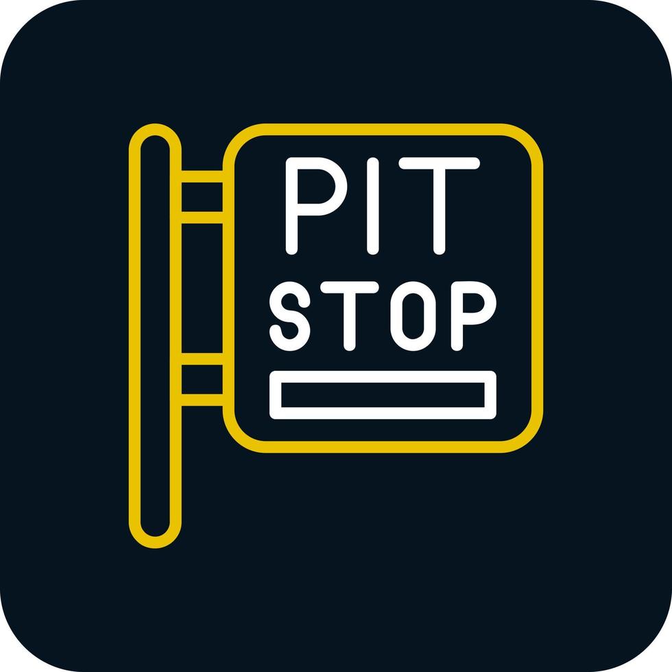 Pit Stop Vector Icon Design