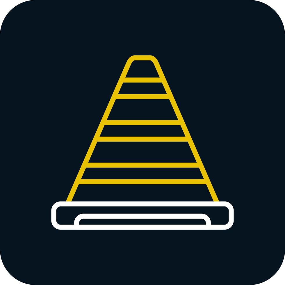 Traffic Cone Vector Icon Design