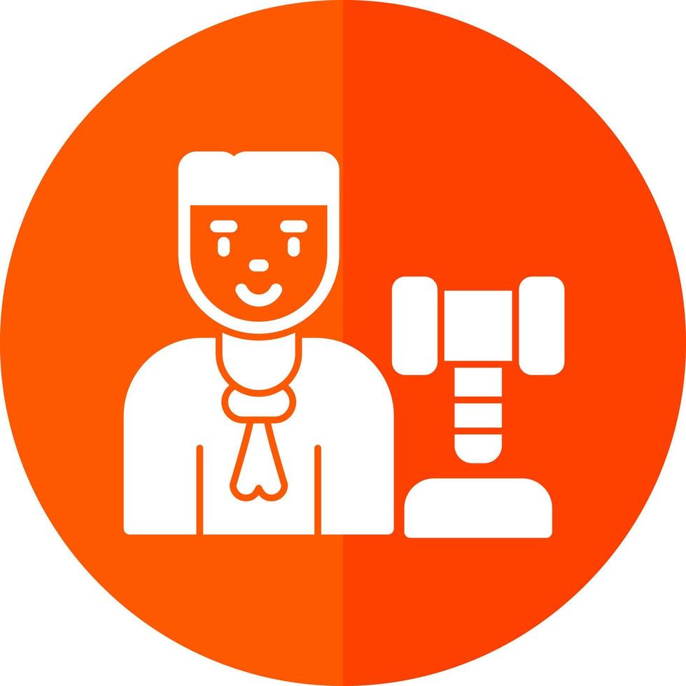 Judge Man Vector Icon Design