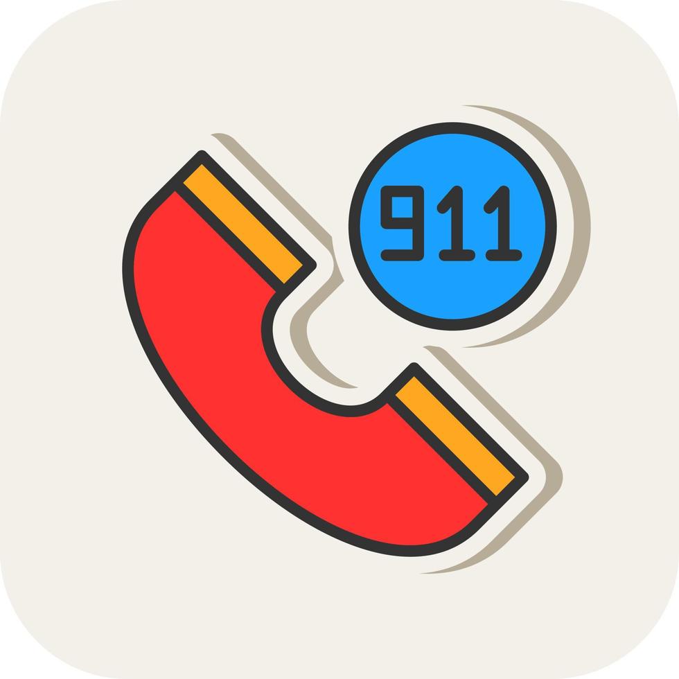 911 Vector Icon Design