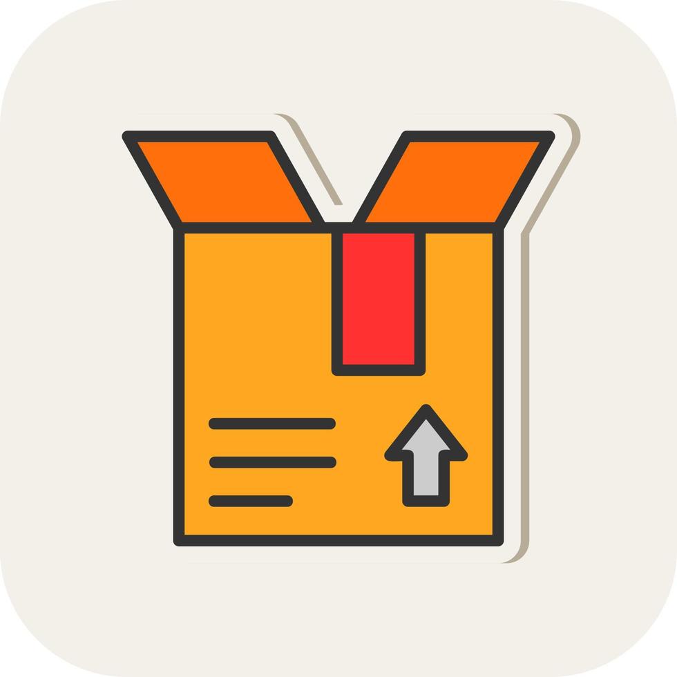 Open Box Vector Icon Design