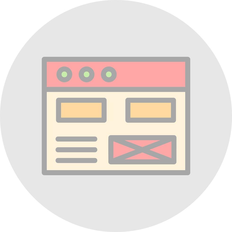 Wireframe Vector Icon Design