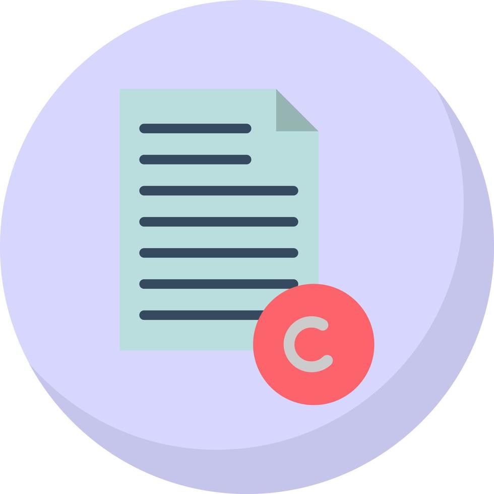 Copyright Vector Icon Design