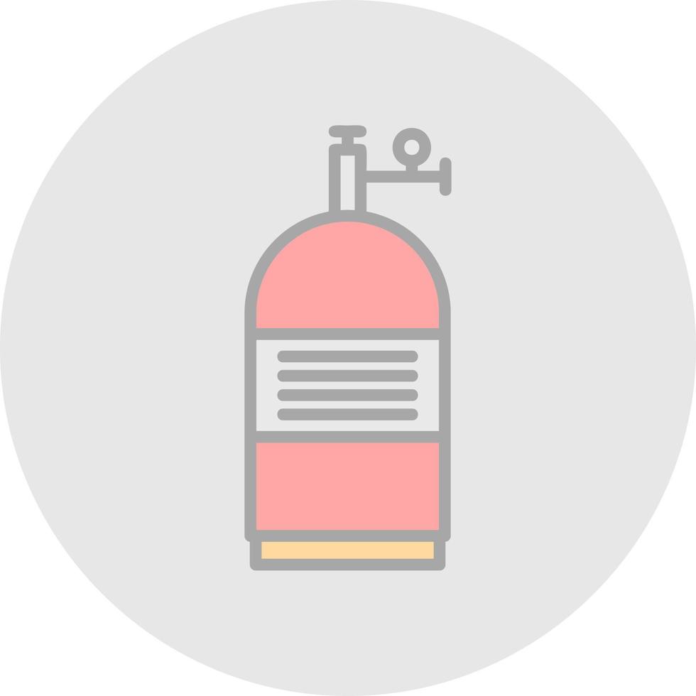 Oxygen Tank Vector Icon Design