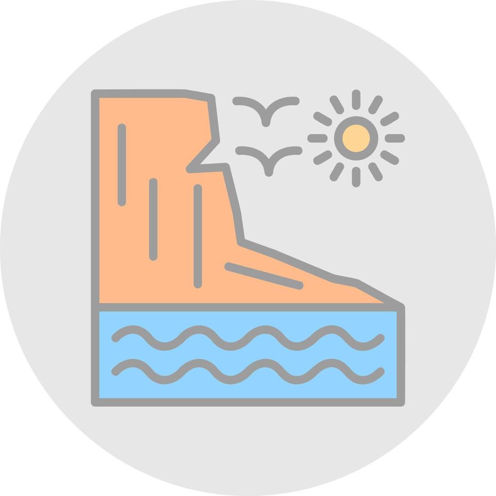 Cliff Vector Icon Design