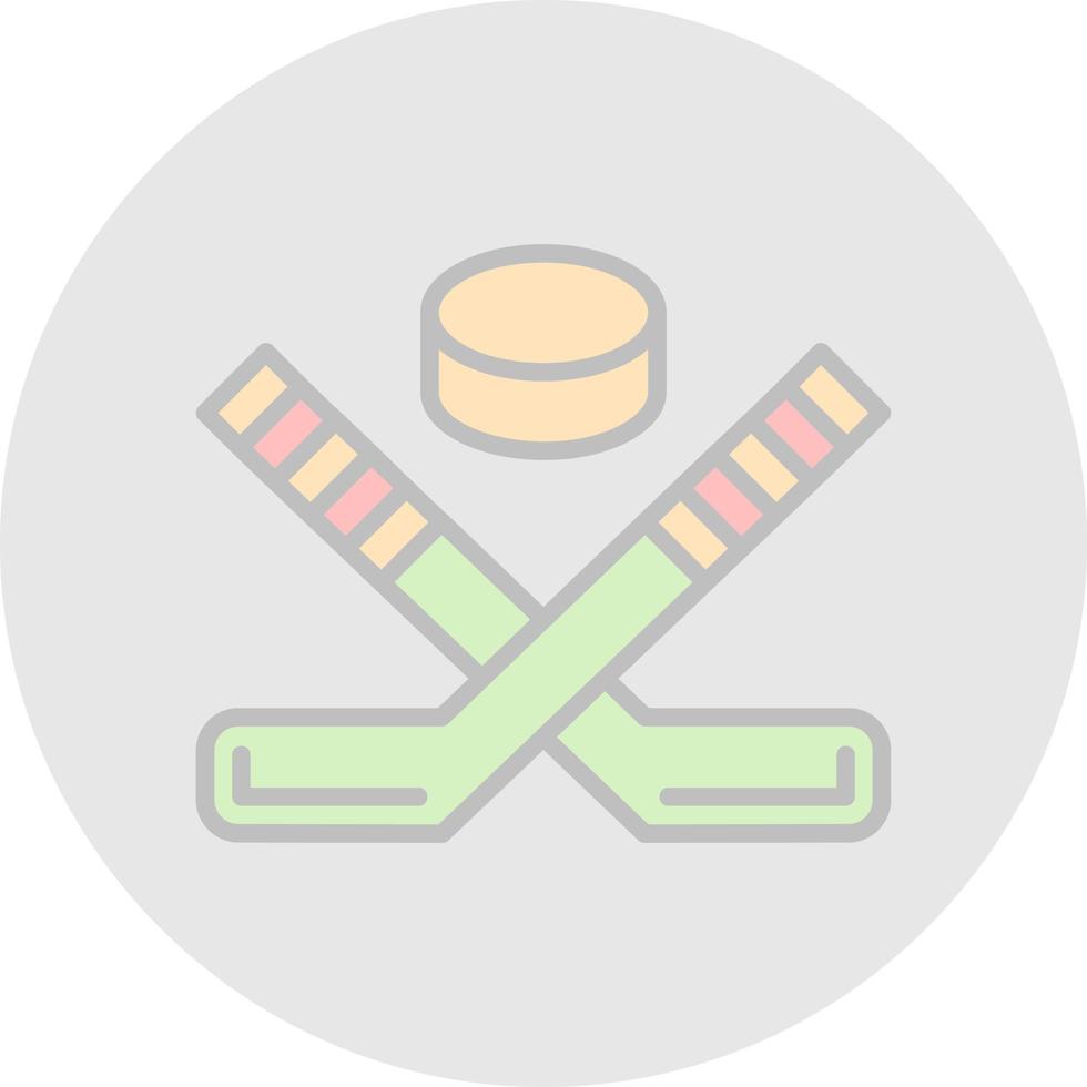 Ice Hockey Vector Icon Design