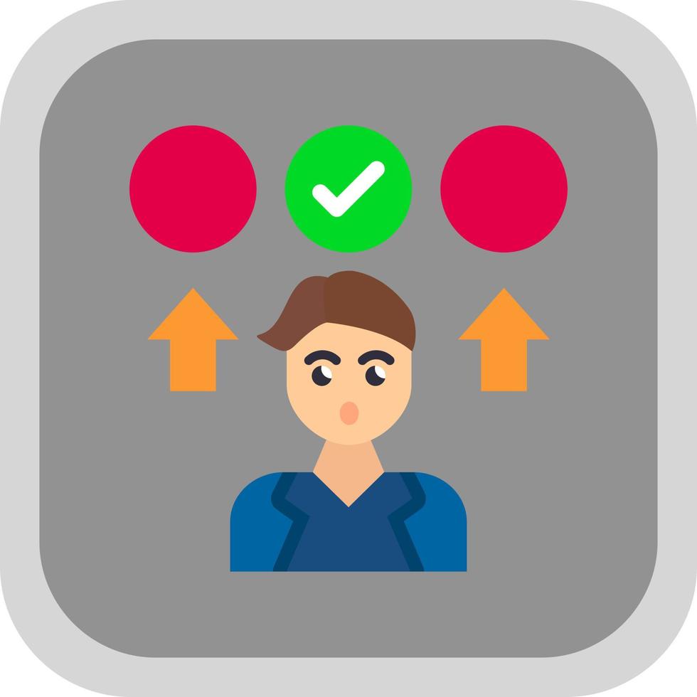 Decision Making Vector Icon Design