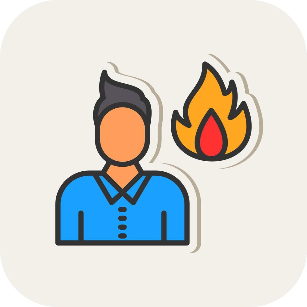 Burnout Vector Icon Design
