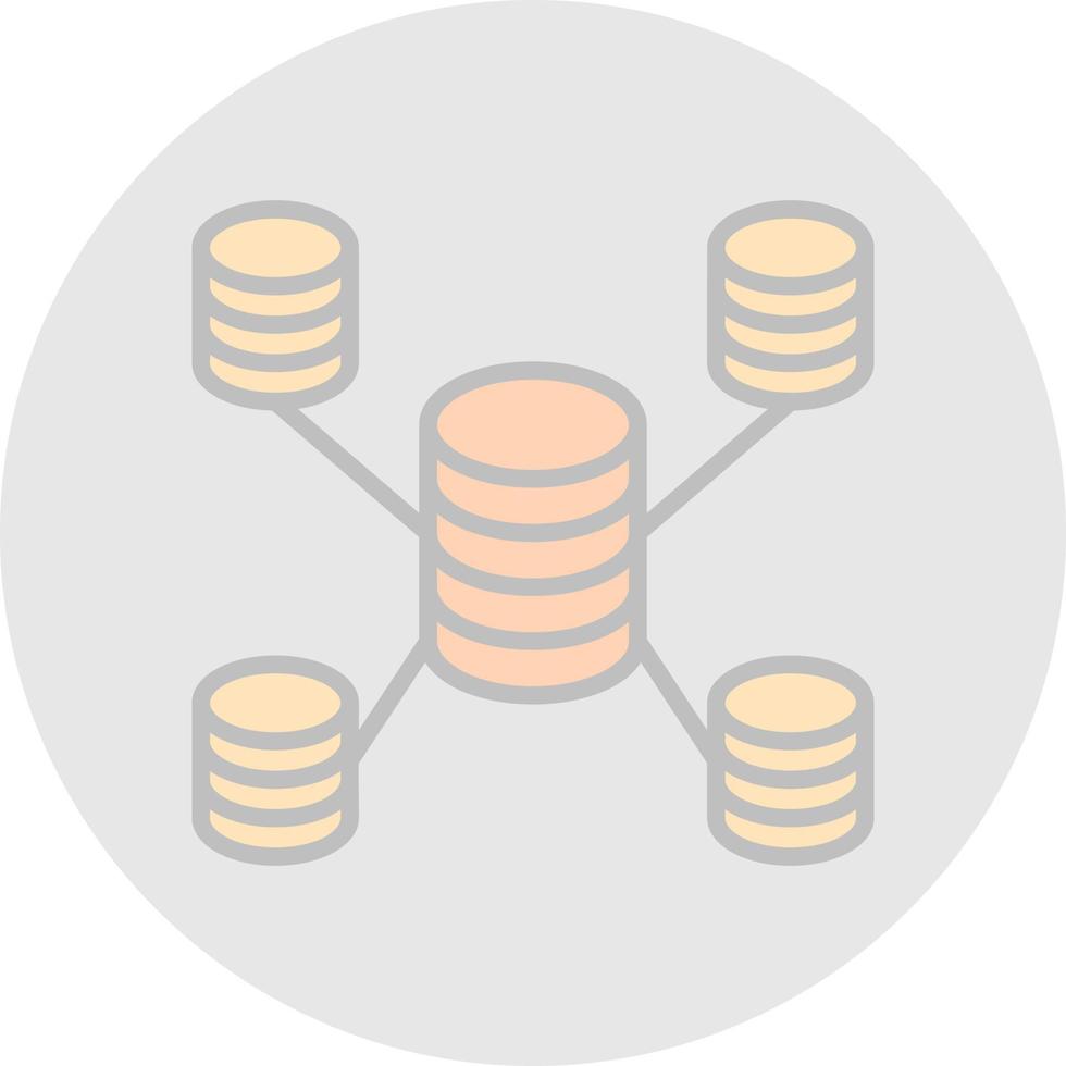 Database Vector Icon Design