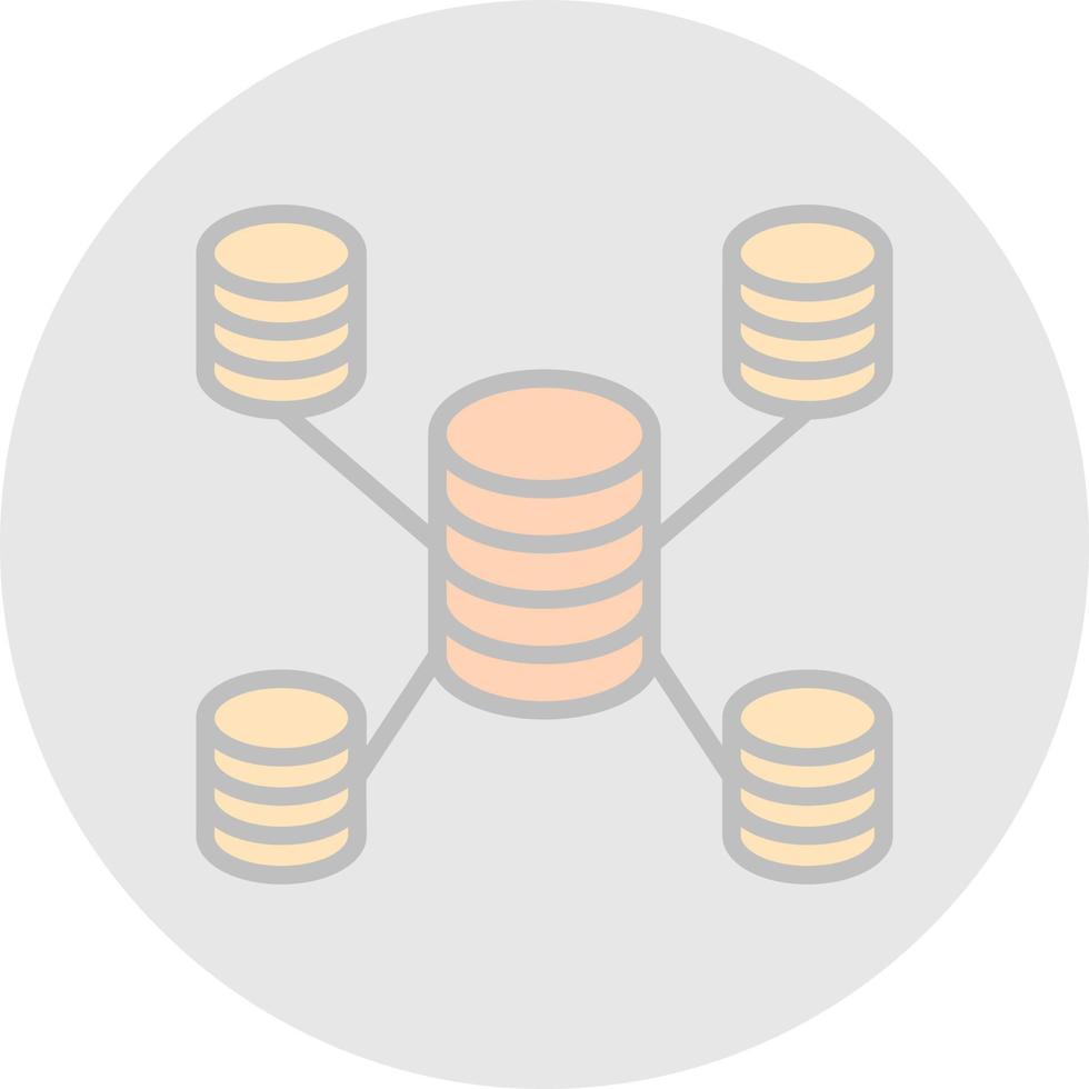 diseño de icono de vector de base de datos