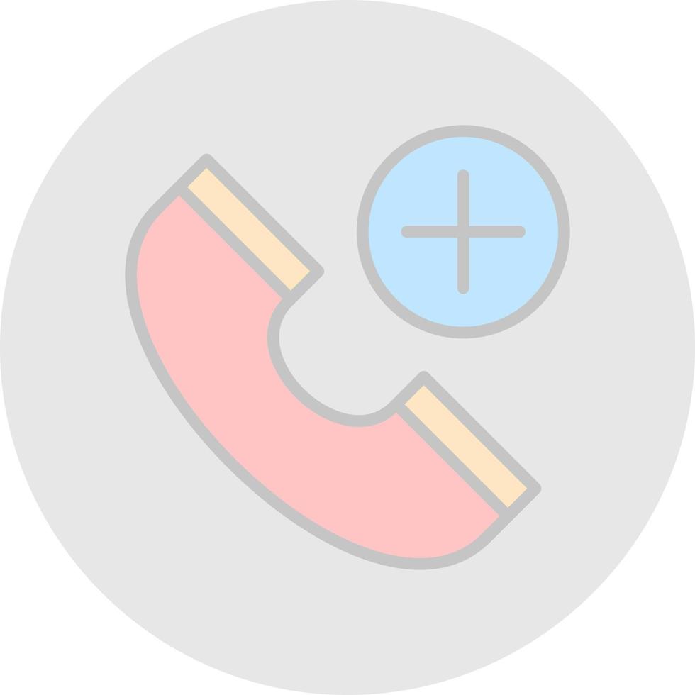 Emergency Cal Vector Icon Design