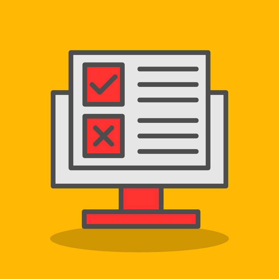 Online Survey Vector Icon Design