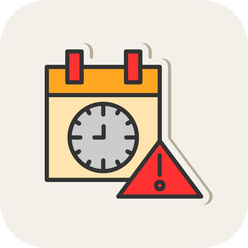 Deadline Vector Icon Design