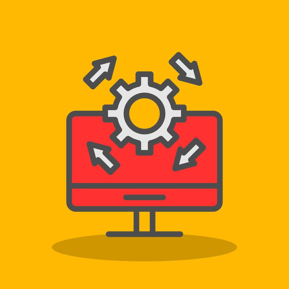 Upgrade Desktop Vector Icon Design